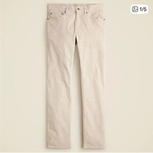 J. Crew 484 Slim-fit‎ pant in corduroy Mens 29 x 32 Pants Oatmeal 5 pocket